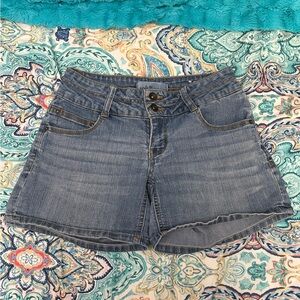 Jolt Womens/Juniors Blue Denim Shorts